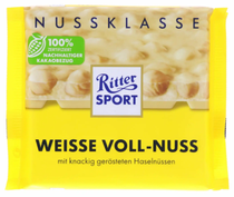 Ritter Sport Weisse Voll-Nuss 100g